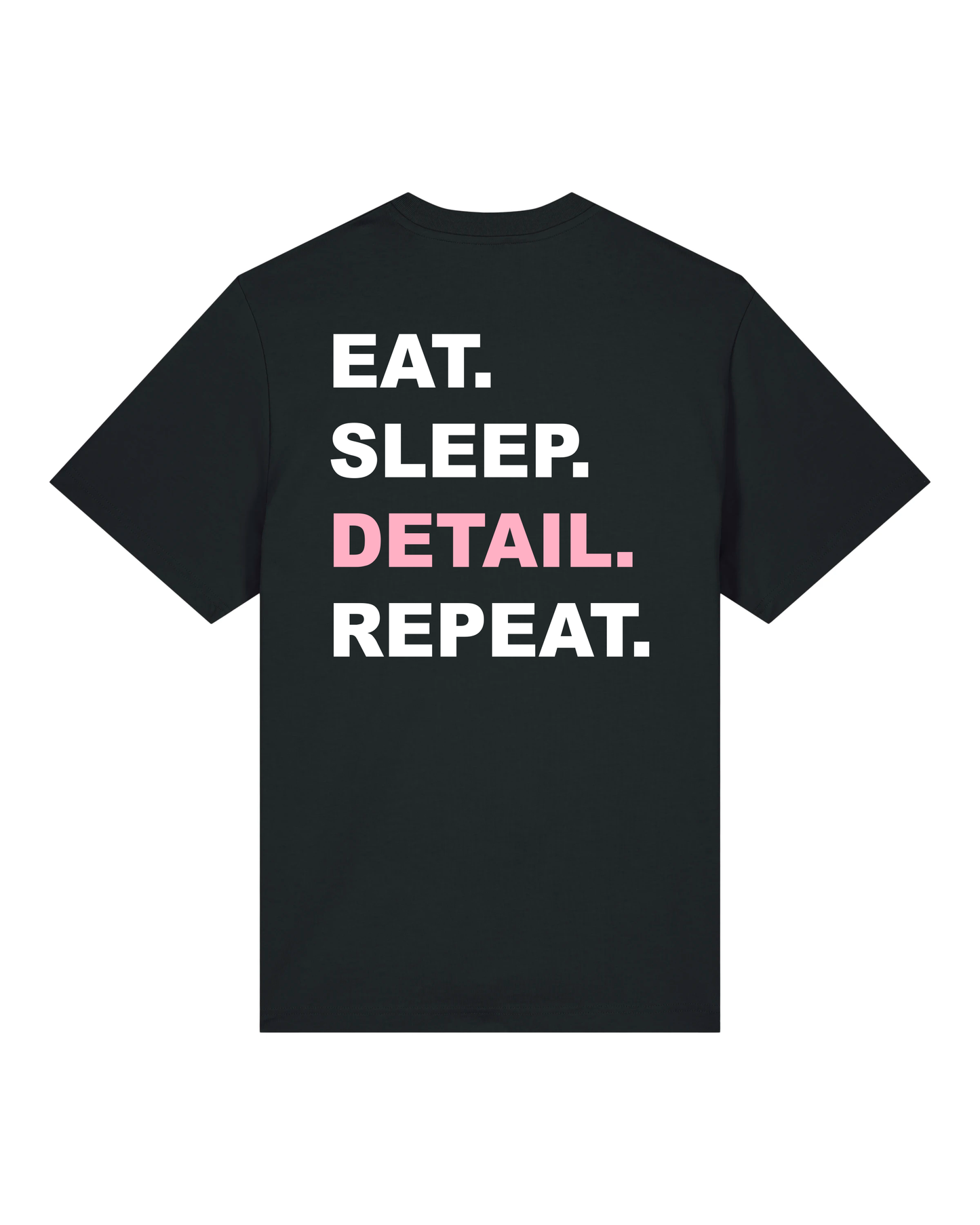 T-shirt eat sleep - Roze